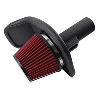 Kit de Admisión de Aire Frío Estilo Racing Negro y Rojo de Alta Calidad AOSU + Protector Térmico + Filtro Lavable, Ajuste Universal para Chevy Cruze 1.4L