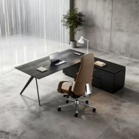 Bureau de direction moderne et simple, bureau de président, bureau de gestionnaire, bureau de superviseur, ensemble bureau et chaise de direction