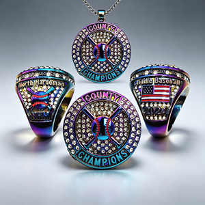 Bague de championnat de luxe personnalisée avec logo sportif en relief, design haut de gamme, nouvelle collection, best-seller - Product Image 3