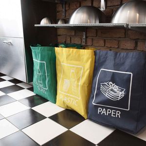 Sacs de déchets de recyclage séparés, sac de tri de déchets de recyclage étanche pour la cuisine, le bureau et la maison - Product Image 2