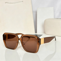 Lunettes de soleil unisexes au design classique, monture TR90, verres dégradés, verres foncés dorés, style vintage, protection UV pour les sports de plein air et les voyages