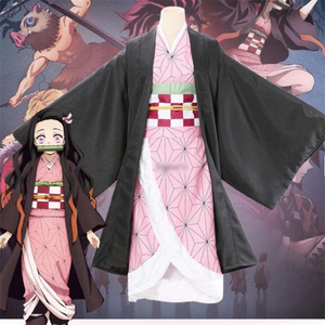 Oferta Especial: Kimonos Japoneses de Anime, Disfraz de <span class=keywords><strong>Cosplay</strong></span> de Kamado <span class=keywords><strong>Nezuko</strong></span>, Traje de <span class=keywords><strong>Cosplay</strong></span> de Demon Slayer - Product Image 3