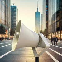 Sistema de Audio IP PA Completo para Escuelas, Hoteles, Centros Comerciales, Mezquitas y Proyectos de Construcción, Incluye Amplificador de Potencia, Altavoz y Micrófono