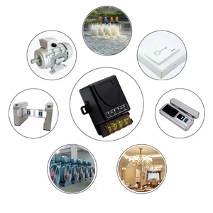 Récepteur RF sans fil 433 MHz 1 canal DC12-80V personnalisé, interrupteur électrique à télécommande RF ABS, ensemble de couvercles de serrure de porte, 2 boutons, piles AAA - Product Image 5