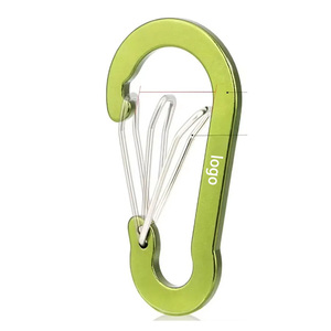 Locking Carabiner Clips &amp; D-Ring <strong>Key</strong> <strong>Hooks</strong> 12Kn 7075 Aircraft Aluminum Heavy Duty Rust-Resistant <strong>Key</strong> O-Ring - Product Image 1