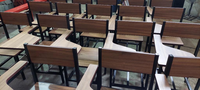 Vente en gros de haute qualité pour salle de classe College University Mobilier scolaire Chaise d'étudiant avec tablette écritoire