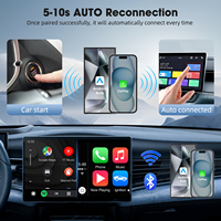 Dongle inalámbrico adaptador carplay Mini cuerpo coche navegación Dongle Adaptador inalámbrico para Iphone CarPlay 5,8 GHz caja wifi