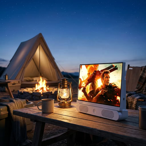 Televisor Solar Portátil de 24 Pulgadas Full HD |   Televisor LED para Exteriores con Batería de 10000 mAh y Altavoz Integrado |   Monitor Recargable - Product Image 4