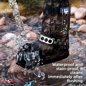 กางเกงกันฝนแบบสูงสำหรับผู้ชายและผู้หญิง  รองเท้าบูทกันฝนแบบหนาสำหรับผู้ใหญ่  ปลอกหุ้มรองเท้ากันฝนสำหรับขี่มอเตอร์ไซค์และการเดินทาง - Product Image 3