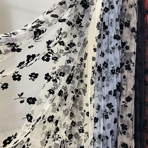 Tela de Malla de Nailon con Textura 3D, Color Negro, con Diseño de <span class=keywords><strong>Rosas</strong></span>, para Vestidos de <span class=keywords><strong>Mujer</strong></span>, Lencería, Decoración de Eventos, Estilo Retro Elegante, Pro <span class=keywords><strong>Max</strong></span> - Product Image 6