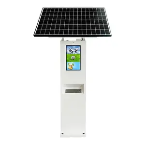 22 Inch Solar Panel Powered Outdoor Double Sided Single Screen Side LCD Digital Signage Advertising Light Box