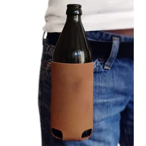Custom Drink Holder for Water Coffee Wine Water Bottle Carrier beer Belt holster Wine Bottle Holder for Outdoor Camping