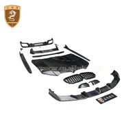 Kit carrosserie de lifting en fibre de carbone style Lar-te pour BMW X5 G05 : lèvre avant, calandre, capot moteur, diffuseur arrière et spoiler