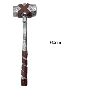 Marteau Viking Géant d'Halloween, Accessoire de Costume, Marteau du Tonnerre, Grande Arme de <span class=keywords><strong>Film</strong></span> Zombie, Accessoires en PE, 60 cm, Prix d'Usine - Product Image 3