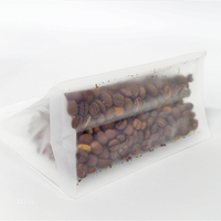 Sachets d'emballage personnalisés à fermeture éclair refermables avec joint octogonal givré transparent Sacs à café en matière plastique durable