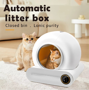 Caja de Arena Inteligente Autolimpiable para <span class=keywords><strong>Gatos</strong></span> con Función de Limpieza Fácil, Plástico, Capacidad de 65L, 10kg - Product Image 1