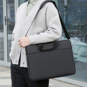 Waterproof Durable <b>Laptop</b> Bag Business Briefcase Lightweight Portable Crossbody Shoulder Tote Sleeve Genuine Leather Briefcase - Product Image 5