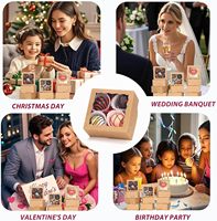4 ''x 4'' x 2 ''Mini boîtes à friandises de boulangerie pour biscuits, gâteaux, tartes, truffes au chocolat, cadeaux de fête de mariage