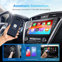 Adaptador automático inalámbrico universal Carplay Android para Apple Dongle Conexión de caja inteligente USB carplay
