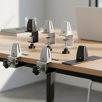 Clips et supports réglables en alliage de zinc pour étagères de bureau, cloisons de séparation, résistants à la corrosion, pour la maison