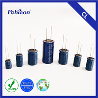 Picon 200V100uF 13*25 CL 105C kapasitor elektrolitik aluminium tegangan tinggi untuk lampu LED/INVERTER/catu daya/UPS/METER