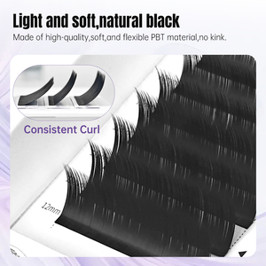 Yelix Ciglia Camelia di Alta Qualità 0.07 LB/LJ/B/C, Extension Ciglia a Ventaglio Facile, Mega Volume, Ciglia Naturali a Ventaglio Automatico, Vassoi di Ciglia - Product Image 3