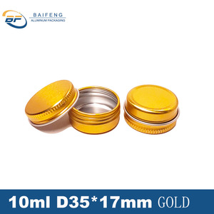 10ml 35*17 lindo tarro de aluminio redondo colorido pequeño <span class=keywords><strong>lata</strong></span> de Metal con tapa de tornillo acabado <span class=keywords><strong>mate</strong></span> negro para manualidades cuidado de la piel - Product Image 5