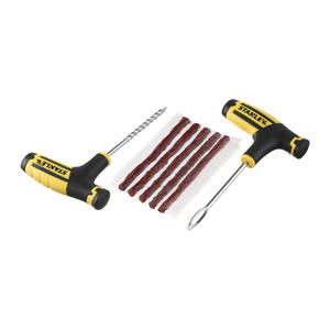 Kit de Reparación de Neumáticos Stanley, Juego de Herramientas de Acero Inoxidable para Reparar Pinchazos en Neumáticos de Motocicletas y Automóviles - Product Image 1