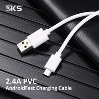 Kabel USB 2.0 Micro USB 1m 2m Pengisian Cepat Sinkronisasi Data untuk Ponsel Android & IOS Penggunaan Kamera