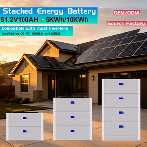 Batería Apilable LiFePO4 de 51.2V 100Ah 200Ah 300Ah de Alta Calidad con Sistema de Gestión de Batería Inteligente Todo <span class=keywords><strong>en</strong></span> Uno para Almacenamiento de Energía Solar <span class=keywords><strong>en</strong></span> <span class=keywords><strong>el</strong></span> Hogar - Product Image 1