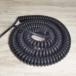 Высококачественный 6*2, 5 мм2 гибкий спиральный силовой кабель, пружинный спиральный кабель