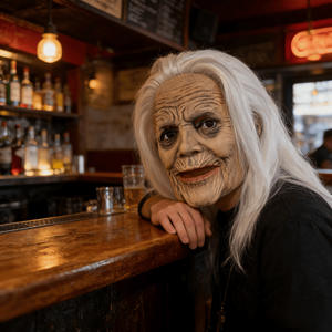 Masques d'Halloween effrayants pour femmes âgées et masques de médecin de la peste, en latex, pour Halloween et Noël - Product Image 4