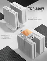 Novonest UE2-Elite-T8 High Performance Dual Tower CPU Cooler for Computer Case 8 Copper Heat Pipes 120mm PWM Quiet Fans TDP280W