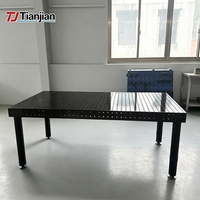 Mesa de Soldadura Modular 3D de Precisión D16 para Fabricación de Chasis de Equipos Electrónicos, Plataforma de Acero Precisa con Plantillas