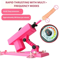 Machine sexuelle télescopique entièrement automatique à vitesse réglable multi-angles avec godemiché push-pull, équipement de bondage sexuel pour adultes