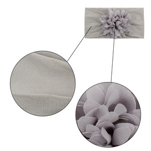 Diadema de flores para recién nacido para fotografía Diadema de flores de nailon para diademas de bebé - Product Image 4