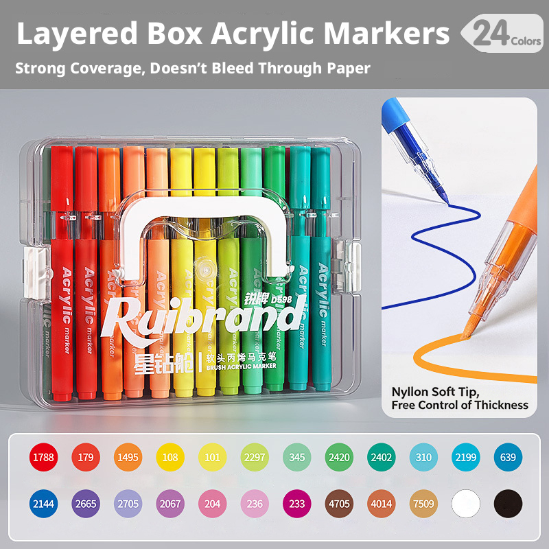 Marqueurs acryliques 24 couleurs