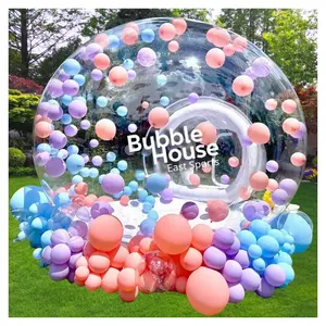 Kids Party Balloons Fun House Giant Clear Inflatable Crystal Igloo Dome Bubble Tent Transparent Inflatable Bubble Balloons House