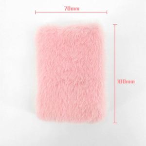 Mini Cuaderno de Peluche Color Caramelo A7 con Papel Dorian de Alta Calidad y Páginas en Blanco, Diseño de Bolsillo - Product Image 5