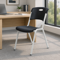 Chaise de formation en plastique insonorisante, empilable, pour réunions de bureau
