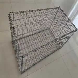 Boîte en treillis métallique galvanisé soudé pour mur de soutènement de rivière, <span class=keywords><strong>cage</strong></span> en pierre à trous carrés, paysage, découpe, pliage - Product Image 2