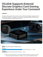 Nueva Computadora para Juegos AMD Ryzen AI 9 HX365 de 10 Núcleos y 20 Subprocesos, Doble Lan de 2.5G, 16GB DDR5, SSD de 512GB/1TB, Mini PC Oculink