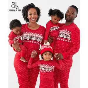 Новогодняя одежда, Рождественская семейная Пижама, наряды 2022, комплект сочетающихся пижам для родителей и детей, одежда для сна