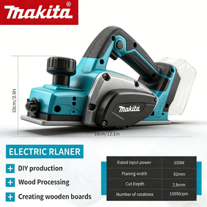 Raboteuse sans fil 18V sans balais robuste pour le travail du bois en chantier de construction et la menuiserie industrielle - Product Image 3