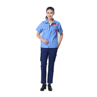 Uniformes d'été Veste unisexe Industrial Worker Farmer Breathable Cotton & Polyester Custom Logo