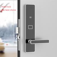 Cerradura de puerta de tarjeta de hotel con control de acceso Rfid de llave electrónica con sistema de software de gestión de hotel gratuito cerradura de puerta inteligente