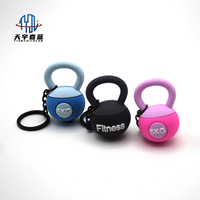 Tianyu doux Fitness porte-clés 3D Mini noir Kettlebell porte-clés PVC 3D dessin animé porte-clés en gros porte-clés en caoutchouc