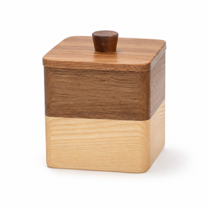 Juego de Accesorios de Baño de Madera de Acacia y Fresno de Dos Tonos de Excelente Calidad con Vetas Naturales, Juego de 5 Piezas - Product Image 6