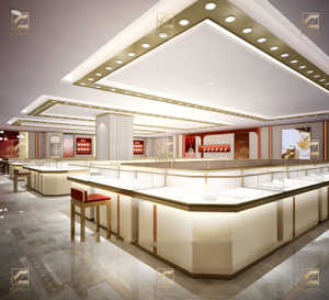 Elegante armadietto per gioielli in metallo vetro porta scorrevole per vendita al dettaglio mobili per centro commerciale uso <span class=keywords><strong>Showroom</strong></span> fabbricati in metallo elegante - Product Image 1