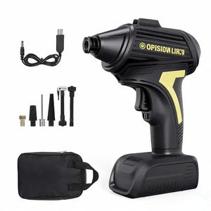 Compresseur d'air <span class=keywords><strong>électrique</strong></span> portable <span class=keywords><strong>12V</strong></span> multifonction, <span class=keywords><strong>gonfleur</strong></span> de pneus, 35L/min, gonflage rapide, jauge de pression numérique pour voiture et vélo - Product Image 1